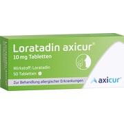 axicorp Pharma Loratadin axicur 10 mg Tabletten 50 Stück axicorp Pharma Loratadin axicur 10 mg Tabletten 50 Stück