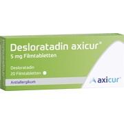 axicorp Pharma Desloratadin axicur 5 mg Filmtabletten 20 Stück axicorp Pharma Desloratadin axicur 5 mg Filmtabletten 20 Stück