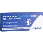 axicorp Pharma Paracetamol plus Coffein axicur 350 mg/50 mg Tabletten 20 Stück axicorp Pharma Paracetamol plus Coffein axicur 350 mg/50 mg Tabletten 20 Stück