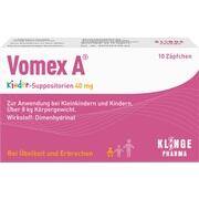 Klinge Pharma VOMEX A 40MG, 10 Kdr.-Supp. (N1) Klinge Pharma VOMEX A 40MG, 10 Kdr.-Supp. (N1)