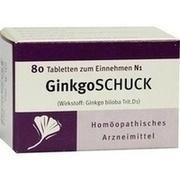 Schuck GINKGOTABLETTEN, 80 St. Schuck GINKGOTABLETTEN, 80 St.