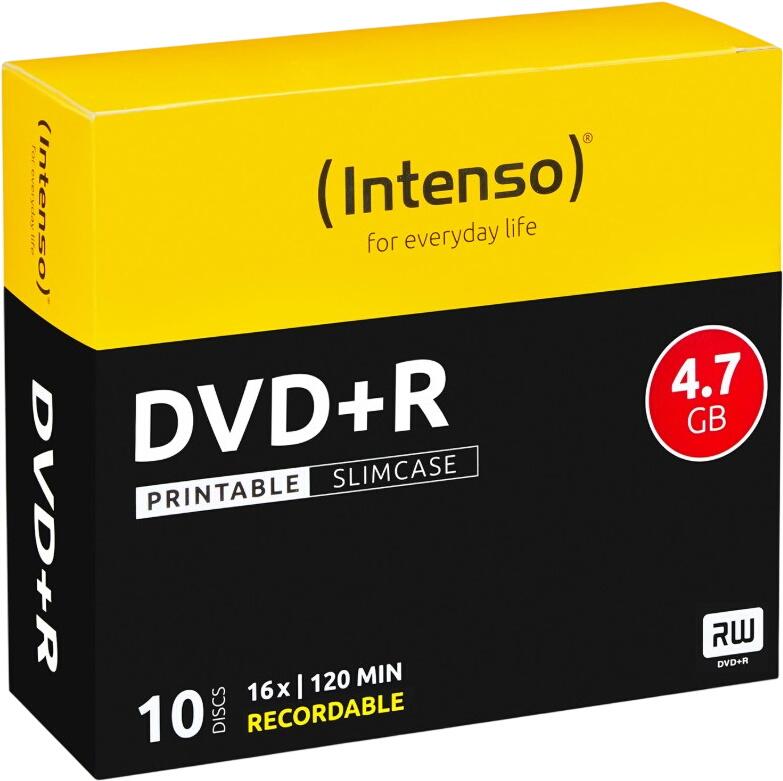 Intenso DVD+R Slim Case 10 Discs (4211632) Intenso DVD+R Slim Case 10 Discs (4211632)