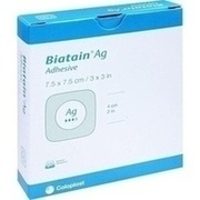 BIATAIN AG SCHAUMVERBAND SELBST-HAFTEND (STERIL), 5 Verbände 7,5×7,5 cm