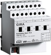 Instabus KNX/EIB Schaltaktor 4fach 16 A mit Handbetätigung REG plus Instabus KNX/EIB Schaltaktor 4fach 16 A mit Handbetätigung REG plus