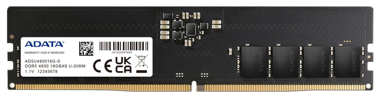 ADATA DIMM DDR5-4800 32GB Kit (AD5U480016G-DT)