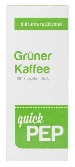 Allpharm quickPEP Grüner Kaffee Kapseln 100 Stk. Allpharm quickPEP Grüner Kaffee Kapseln 100 Stk.