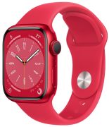 Apple Watch Series 8 GPS PRODUCT(RED) 41 mm Aluminium mit Sportarmband (MNP73FD/A)