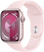 Apple Watch Series 9 GPS 45 mm Aluminium mit Sportarmband (MR9G3QF/A)