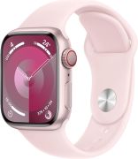 Apple Watch Series 9 GPS + Cellular 41 mm Aluminium mit Sportarmband (MRHY3QF/A)
