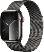 Apple Watch Series 9 GPS + Cellular 41 mm Edelstahl mit Milanaise-Armband (MRJA3QF/A)