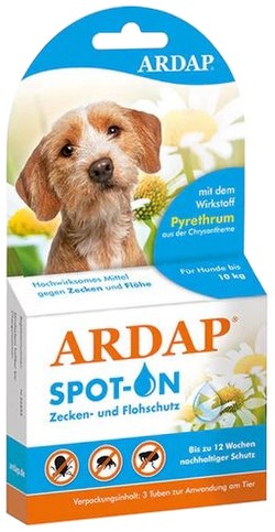Ardap Spot-On Hunde unter 10 kg 3 x 1 ml