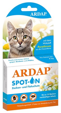 Ardap Spot-On Katzen 1-4 kg 3 x 0,4 ml