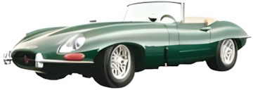 Bburago Jaguar E Cabriolet 1961 1:18