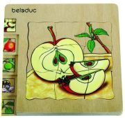 Beleduc Holzlagenpuzzle Apfel