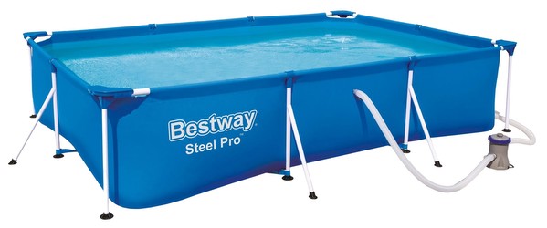 Bestway Steel Pro Frame Pool-Set 300 x 201 x 66 cm (56411_19/22) Bestway Steel Pro Frame Pool-Set 300 x 201 x 66 cm (56411_19/22)