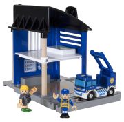 Brio Polizeistation mit Einsatzfahrzeug
