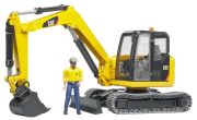 Bruder Cat Minibagger mit Bauarbeiter Bruder Cat Minibagger mit Bauarbeiter