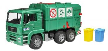 Bruder MAN TGA Müll-LKW Grün