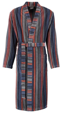 Cawö 2509 Herren Bademantel Kimono Struktur