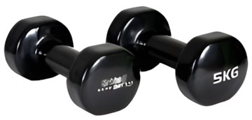 Christopeit Vinylhantel Set 2 x 5 kg