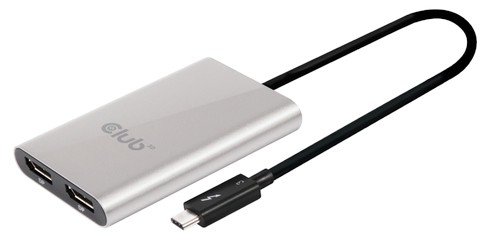 Club 3D Thunderbolt 3 auf DisplayPort 1.2 Dual Monitor 4K (CSV-1577)