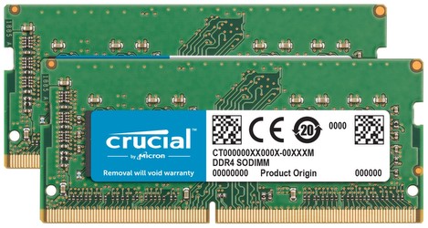 Crucial SO-DIMM DDR4-2666 16GB Kit (CT2K8G4S266M)