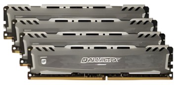 Crucial DDR4-3000 64GB Ballistix Sport LT Kit (BLS4K16G4D30BESB)