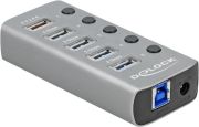 Delock USB 5 Gbps Hub mit 4 Ports und 1 Schnellladeport (63262) Delock USB 5 Gbps Hub mit 4 Ports und 1 Schnellladeport (63262)