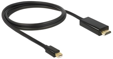Delock Kabel Mini DisplayPort 1.1 Stecker > HDMI-A Stecker 1 m (83698) Delock Kabel Mini DisplayPort 1.1 Stecker > HDMI-A Stecker 1 m (83698)