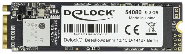 Delock M.2 SSD PCIe 512GB (54080)
