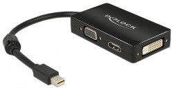 Delock Mini DisplayPort 1.1 auf VGA/DVI/HDMI Adapter (62631) Delock Mini DisplayPort 1.1 auf VGA/DVI/HDMI Adapter (62631)