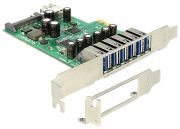 Delock PCI Express Card 6 x external + 1 x  internal USB 3.0 (89377)