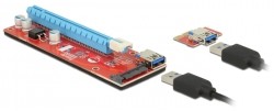 Delock Riser Card PCI Express x1 x16 with 60 cm USB cable (41423)