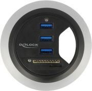 Delock Tisch-Hub 3 Port USB 3.0 2 Slot SD Card Reader (62869) Delock Tisch-Hub 3 Port USB 3.0 2 Slot SD Card Reader (62869)