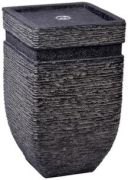 Dobar Gartenbrunnen Hera mit LEDs und Solar-Panel