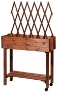 Dobar Rollbares Hochbeet mit Rankgitter
