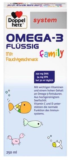 Doppelherz system Omega-3 family flüssig 250 ml