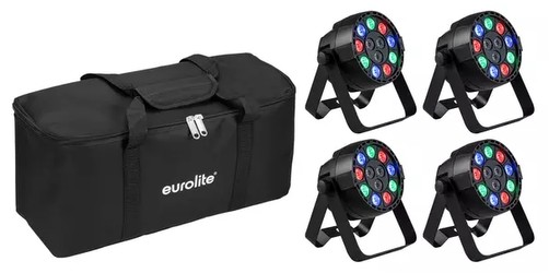 Eurolite Set 4x AKKU Mini PARty RGBW Spot MK2 + Soft-Bag