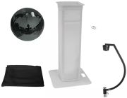 Eurolite Set Spiegelkugel 50cm schwarz mit Stage Stand + Cover