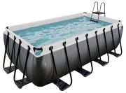 Exit Black Leather Pool 400 x 200 x 122 cm + Filterpumpe Exit Black Leather Pool 400 x 200 x 122 cm + Filterpumpe