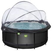Exit Black Leather Pool mit Sandfilterpumpe, Abdeckung, Wärmepumpe ø360 x 122 cm (30.67.12.20) Exit Black Leather Pool mit Sandfilterpumpe, Abdeckung, Wärmepumpe ø360 x 122 cm (30.67.12.20)
