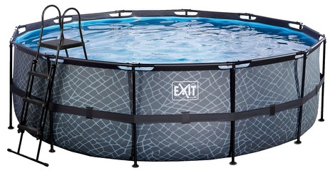 Exit Stone Pool 450 x 122 cm mit Filterpumpe Exit Stone Pool 450 x 122 cm mit Filterpumpe
