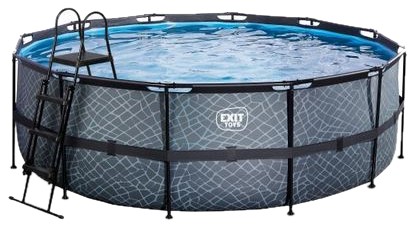 Exit Stone Pool mit Sandfilterpumpe ø427 x 122 cm Exit Stone Pool mit Sandfilterpumpe ø427 x 122 cm