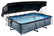 Exit Stone Pool mit Sonnensegel 300 x 200 x 65 cm Exit Stone Pool mit Sonnensegel 300 x 200 x 65 cm
