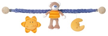 Fehn 70ies Stipes Kinderwagen-Kette Teddy, Stern, Wolke Fehn 70ies Stipes Kinderwagen-Kette Teddy, Stern, Wolke