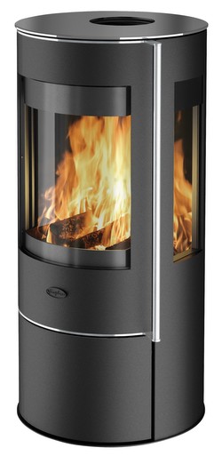 Fireplace Amarant Glas