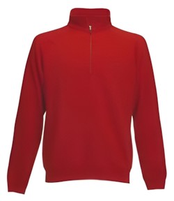 Fruit of the Loom Classic Zip Neck Sweat