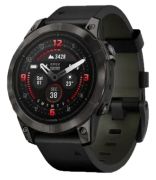 Garmin Epix Pro (Gen 2) Sapphire 47 mm DLC-Titan Leder-Armband