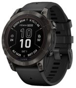 Garmin Fenix 7 Pro Sapphire Solar DLC-Titan Silikon-Armband Garmin Fenix 7 Pro Sapphire Solar DLC-Titan Silikon-Armband