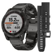 Garmin Fenix 7 Sapphire Solar + Titanarmband Garmin Fenix 7 Sapphire Solar + Titanarmband